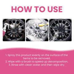 Auto Rust Remover Auto Wheel Hub Handlebar Parts Rust Cleaning And Decontamination Multi-Function Rust Remover