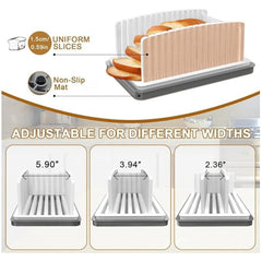 New detachable bread cutting tray Multifunctional foldable bread slicer with tray