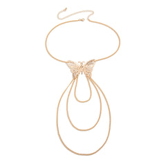 Metal Wind Su Chain, Punk Arm Ring, Exaggerated Women's Open Butterfly Arm Bracelet