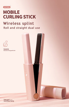 Small hair straightener for both straight and curly hair, portable straightening iron for dormitory students