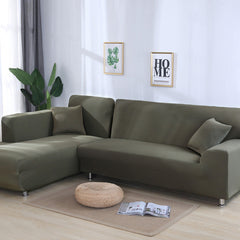 Solid color sofa cover, elastic tight package, full cover, fabric sofa cover, sofa cushion, sofa cover