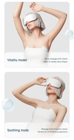 New Arrival Dry Eye Massage And Heating Steam Eye Massage Equipment Vibration Electric Eye Steam Massager