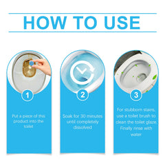 Toilet Cleaning Sheet, Toilet Smell, Stain And Scale Cleaning Bubble Cleaning Sheet