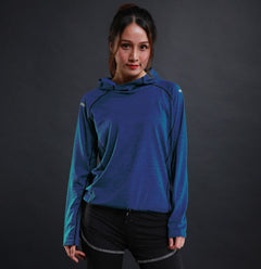 Autumn Thin Women Running T Shirts Gym Fitness Long Sleeves Sweatshirts Quick Dry Training Breathable Hood Sports Yoga Clothing
