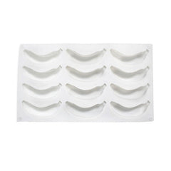 Silicone Mousse Cake Mold for French Desserts and Chocolate Filling - 12-Cavity Banana Shape