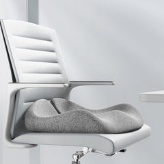 Memory Foam Coccyx Cushion. Alleviates tailbone/sciatica/back pain. Non - slip for office/car seats.