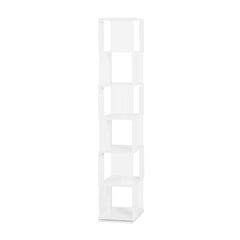 6-layer rotating acrylic board simple bookshelf, multi-functional creative bookshelf for students in the living room