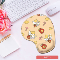 Silicone wrist mouse pad female comfortable computer soft non-slip hand rest pad thick non-slip wrist rest cute game pad