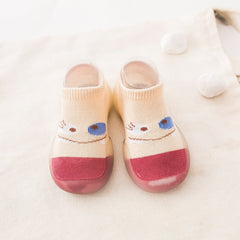 Spring and Autumn Children's Indoor and Outdoor Socks Shoes Baby Step Shoes Boys and Girls Summer Breathable Little Monster Wear resistant Board Shoes