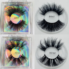 Fluffy Eyelashes 8D 25mm Mink Eyelashes 27mm Long Thick Net Red False Eyelashes