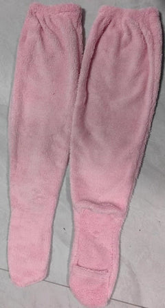 Indoor Plush Warmth Long Socks Cute Fuzzy Socks Over Knee Winter Leg Warmers Plush Sock Slippers Cozy Stocking