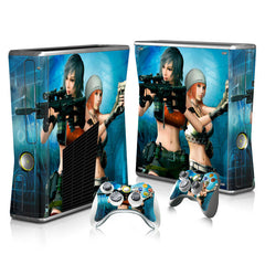 Xbox 360 Slim Full Body Color Membrane Stickers with Scratch-Resistant Protection