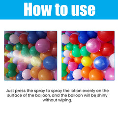 Aerosol Balloon Spray, Balloon Surface Texture Gloss Lasting Non Oxidation Fading Spray