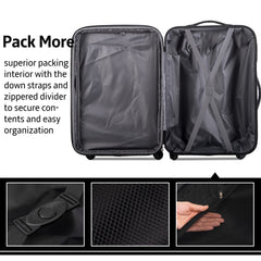 Blue 3 Piece Luggage Set Hardside Spinner Suitcase with TSA Lock 20" 24' 28" Available