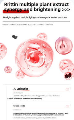 Bearberry Extract Mask: Elastic, Brightening, Spot-Fading, Niacinamide Hydrating, and Moisturizing Facial Mask