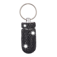Car Storage Box Bottle Bling Organizer Pill Box Automobile Accessories For Car Interior / Hanging With Key Ring