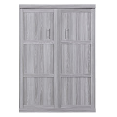Full Size Murphy Bed, can be Folded into a Cabinet Gray