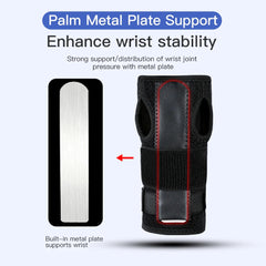 Basketball sports aluminum plate support hand pressure strap mesh breathable and anti damage protective equipment