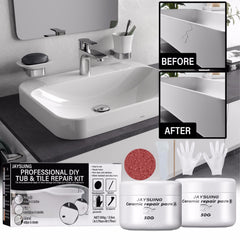 Jaysuing Tile repair agent ceramic paste tile glue adhesive toilet marble pit glaze repair agent