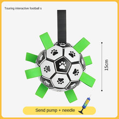 Dog Toy Ball for Teeth Cleaning and Durable Chewing Dog Soccer Ball for Outdoor Use
