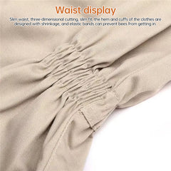 1 Set of Professional Ventilated Full - Body Beekeeping Suit with Gloves