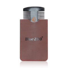 Black Spray Painted Pear Wood Bluezoo Double Sided Beard Comb Beard Portable Comb Care