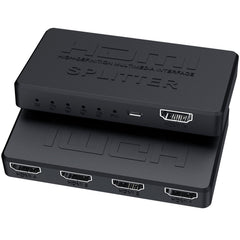 HDMI splitter 1/4 4K mini HDMI 1/4 splitter HD video on screen