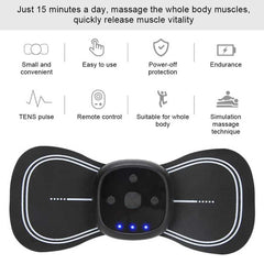 Rechargeable Wireless Remote Control Cervical Massage Paste Mini Massage Paste Cervical Spine Massager Cervical Spine Paste