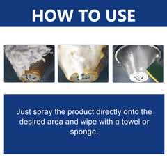 Bubble Cleaner, Range Hood Stove Exhaust Pipe Wall Kitchen Utensils Oil Cleaning Agent