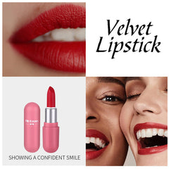 Fit Colors Mini Capsule Matte Lipstick Matte Velvet Does Not Fade Portable Mini Lipstick