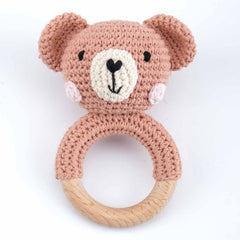 Carving Name Baby Soothing Bell Newborn Gift Bath Gift Knitted Cartoon Doll