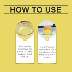 Lemon Fragrance Car Solid Balm, Car Air Fresh Light Fragrance Portable Car Balm
