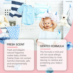Baby Clothes Detergent Mild Formula Soft Detergent For Deep Cleaning Baby Clothes