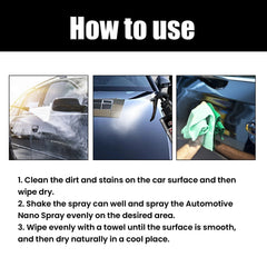 Car Nano Paint Coating Agent, Maintenance Paint Decontamination Brightening Automotive Coating Coating Spray For All Vehicles