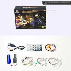 DIY building block lighting suitable for LEGO 10317 Land Rover Defender off-road vehicle building block remote control LED lights