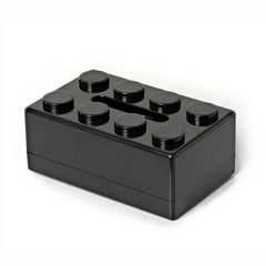 ABS Building Block Shaped Tissue Box Wall-mounted Creative Face Towel Box Organizer Perforation-free Removable