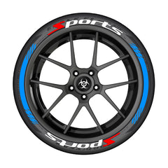 SPORTS series car tire letter sticker DIY sticker personalized modification sticker 3D three-dimensional all-in-ode tire sticker