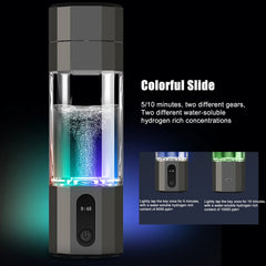 H60  6000PPB  Intelligent Hydrogen Rich Water Cup Portable Water Electrolysis Hydrogen Cup Leak-Proof Mug Healthy Drinking Cup