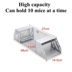 Humane Rat Trap, Chipmunk Rodent Trap That Work for Indoor and Outdoor Small Animal - Mouse Voles Hamsters Live Cage