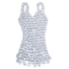 exy suspender hollow sequin skirt, nightclub trendy women's thin half skirt, body chain