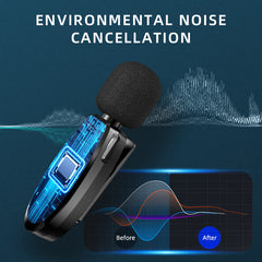 Lavalier Wireless Microphone Outdoor Live Broadcast Internet Celebrity Carry 2.4G Radio Noise Reduction Small Microphone
