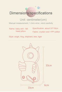 Newborn Toddler Baby Head Protector Safety Pad Cushion Back Prevent Injured Unicorn Bee Cartoon Security Pillows 1-3Y