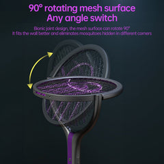 2 - in - 1 Multi Mosquito Killer. Retractable Angle Lamp. USB - Rechargeable. Bat - Repellent