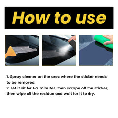 Car Sticker Remover, Multi-Functional Adhesive Remover For Car Door And Window Glass