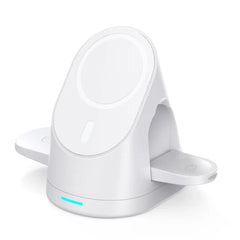 Magnetic wireless charger vertical three in one wireless charging stand suitable for Apple phones headphones and watcheser