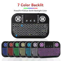 N8 Air Mini Flying Mouse Keyboard RGB Colorful Backlit Small Keyboard Smart TV Remote Control Portable