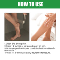 Purslane Extract Conditioning Spray, Repair Earthworm Leg Relieve Leg Soreness Vein Massage Care Spray