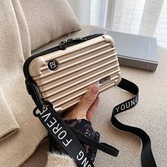 PC hard shell toiletry bag 7-inch shoulder crossbody bag hand storage bag suitcase small bag