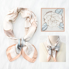 Silk Scarf Women's Sunscreen Beach Imitation Silk Versatile Silk Scarf Neckband