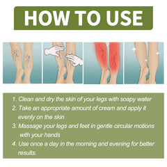 Vein Therapy Cream, Soothe Sore Swollen Leg Blood Vessels Repair Veins Body Care Cream